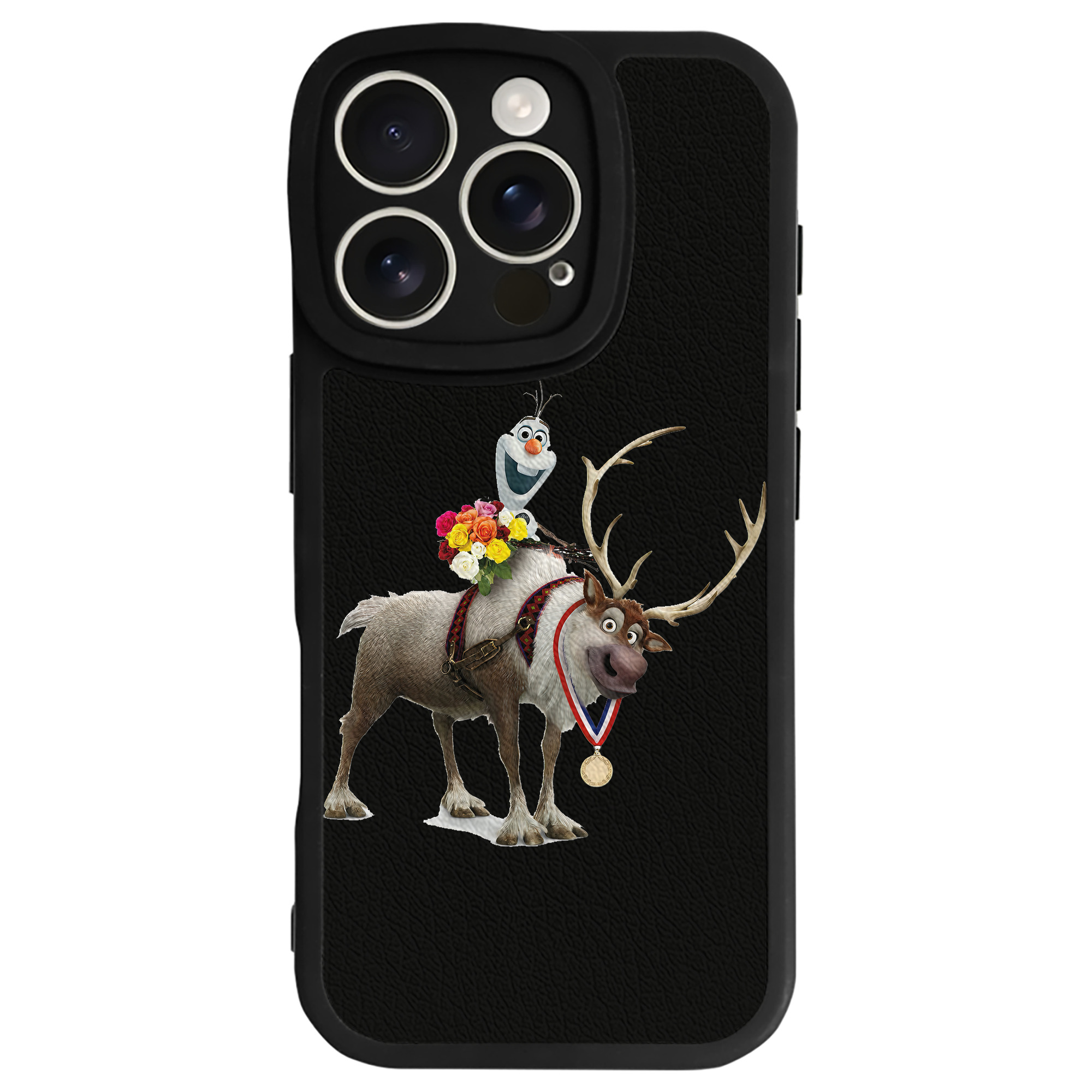 （画像用） アナと雪の女王 アンナ エルサ Frozen Anna Elsa 【iPhone 16シリーズ対応】シリコンスマホケース（レザー調） 材質：シリコン